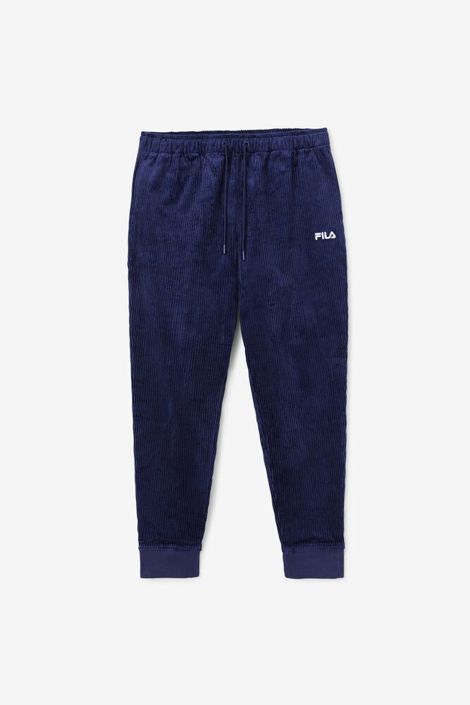 Fila Miesten Housut Unnat Cord Joggers Laivastonsininen - BFWL-42908